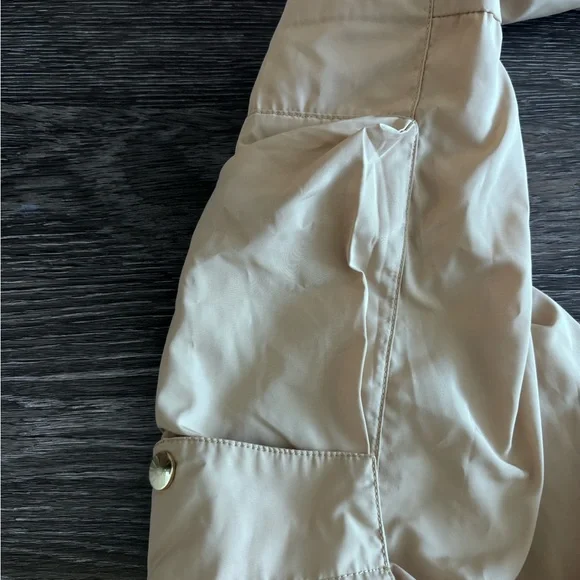 NWT Adam Selman Sport tan cargo joggers size small